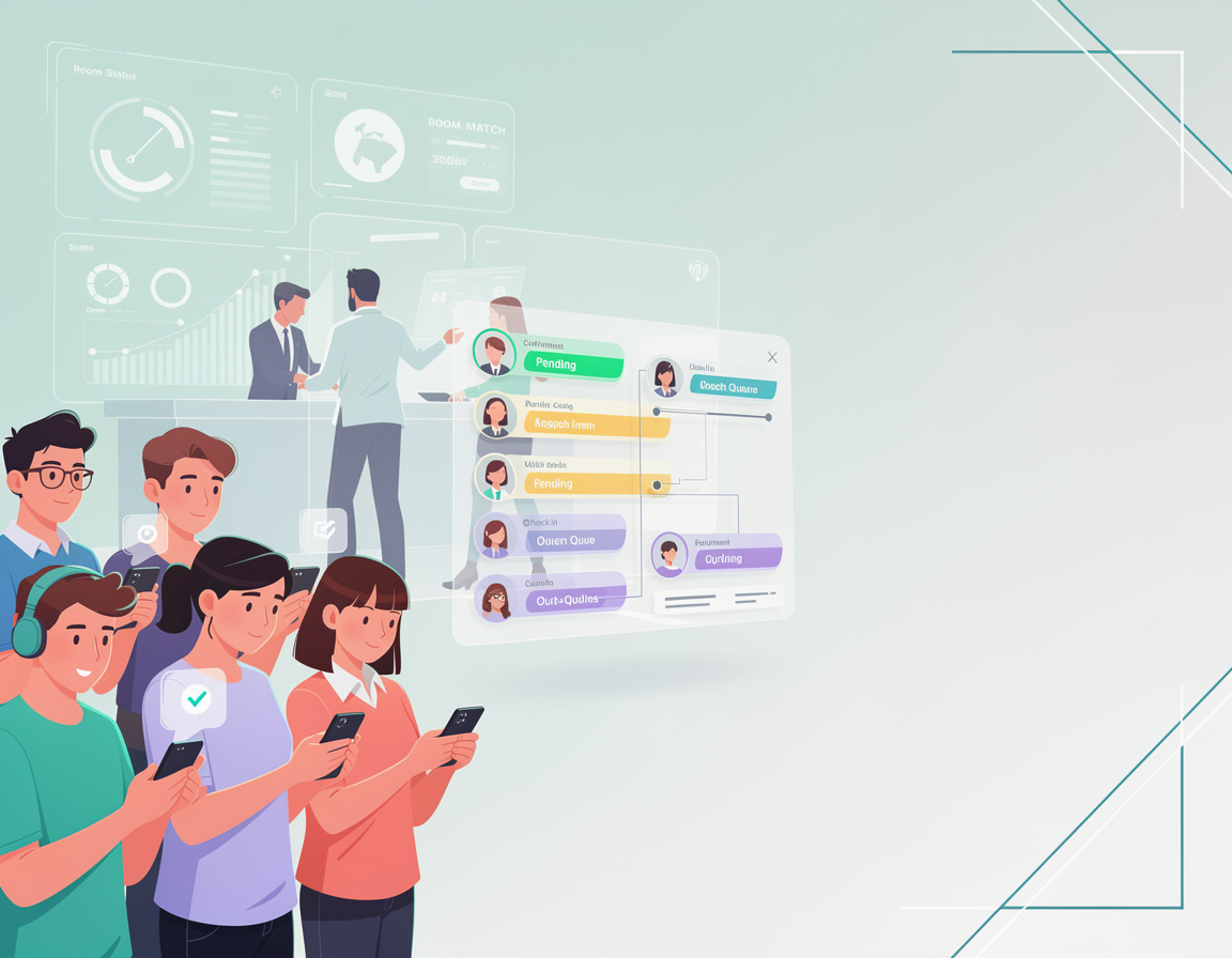 Ilustrasi alur check-in match sebelum room dibuka untuk turnamen game online sakong77
